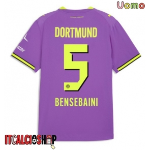 Borussia Dortmund Ramy Bensebaini #5 Terza Maglia 2026-27 Manica Corta Borussia Dortmund Ramy Bensebaini #5 Terza Maglia 2026-27 Manica Corta